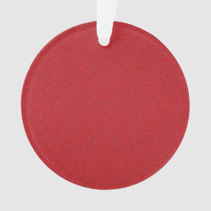 Custom Tomato Red Noise-Effect Acrylic Ornament