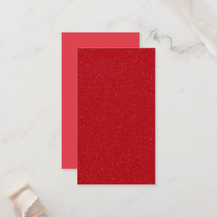 Custom Tomato Red Noise Texture Flat Place Card