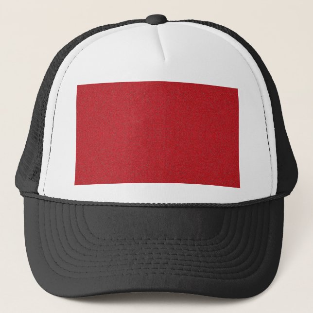 Custom Tomato Red Noise Trucker Cap (Front)
