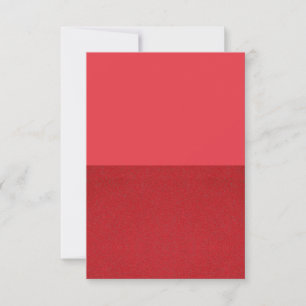 Custom Tomato Red RSVP Card – Half Textured