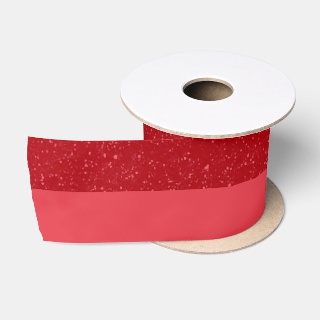 Custom Tomato Red Satin Ribbon – Split Style (Spool)
