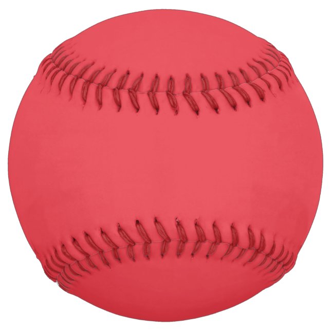 Custom Tomato Red Softball – Editable Design (Front)