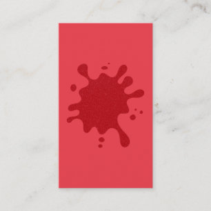 Custom Tomato Red Splash Bulk Flat Place Cards