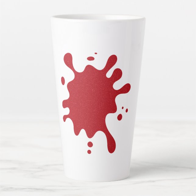 Custom Tomato Red Splash Coffee Mug (Front)