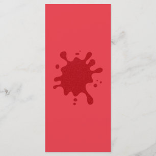 Custom Tomato Red Splash Flat Menu