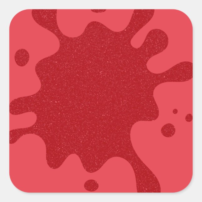 Custom Tomato Red Splatter Stickers (Front)