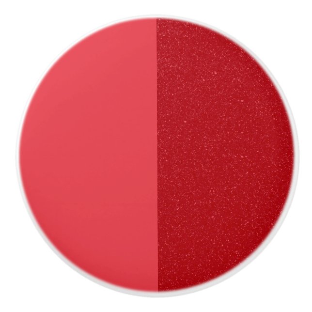 Custom Tomato Red Split Drawer Knob (Front)