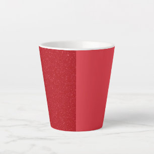 Custom Tomato Red Split Latte Mug