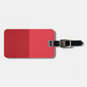 Custom Tomato Red Split Luggage Tag