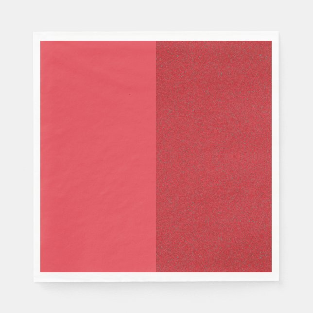 Custom Tomato Red Split Paper Napkins (Front)