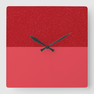 Custom Tomato Red Texture Modern Wall Clock