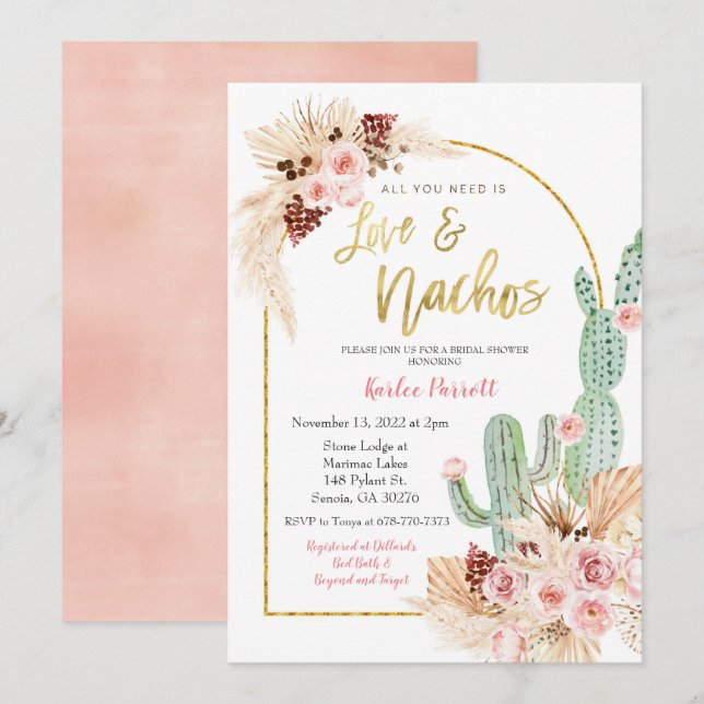 CUSTOM TONYA INVITATION (Front/Back)