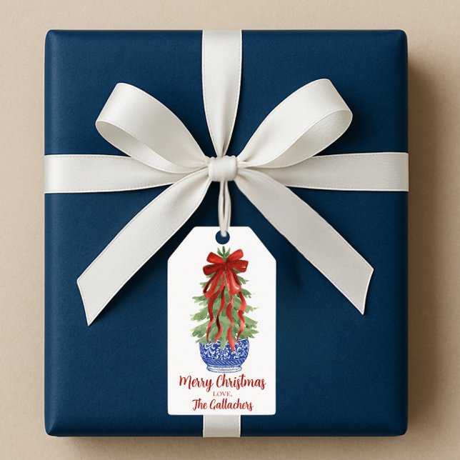 Custom Topiary Christmas Tree Gift Tags (Creator Uploaded)