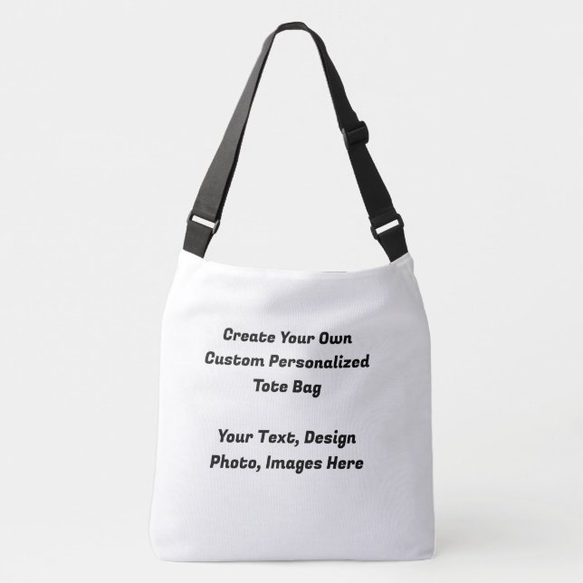 Custom Tote Bag - Personalized Crossbody Design (Front)