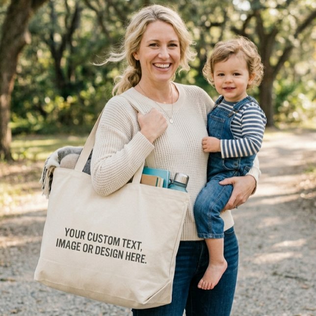 Custom Tote Bag - Your Text Design Or Image (Creator Uploaded)