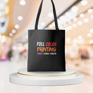 Custom Tote Bags with Logo - Personalized Photo 