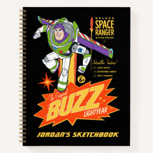 Custom Toy Story   Buzz Lightyear Sketchbook Notebook