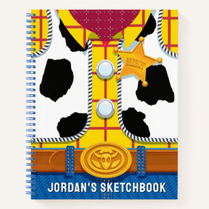 Custom Toy Story   Sheriff Woody's Sketchbook Notebook