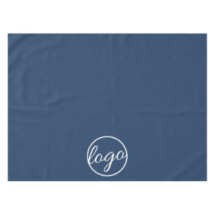 Custom Trade Show Business Logo Navy Blue Tablecloth