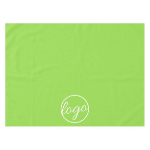 Custom Trade Show Business Logo Neon Green Tablecloth