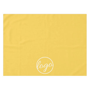 Custom Trade Show Business Logo Yellow Tablecloth