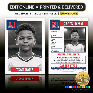 Custom Trading Card, Classic All-Star 10 pcs/pack Place Card