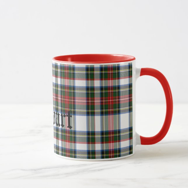 Custom Traditional Stewart Tartan Plaid Mug (Right)
