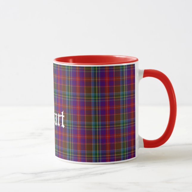 Custom Traditional Stuart Tartan Plaid Mug (Right)
