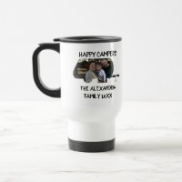 Custom trailer caravan family photo happy campers