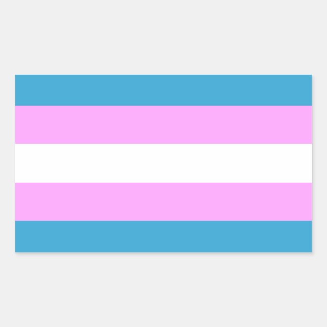 Custom Trans Flag Sticker (Front)