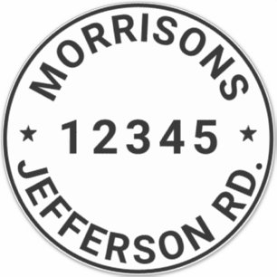Custom trash garbage recycling bin Address number