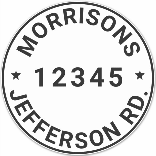 Custom trash garbage recycling bin Address number (Front)