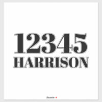 Custom trash garbage recycling bin Address number