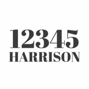 Custom trash garbage recycling bin Address number