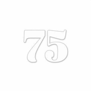 Custom trash recycling bin street number Address S