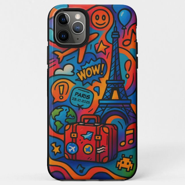 Custom Travel Manifest iPhone Cover (Back)