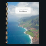 Custom Travel Notebook Kauai Hawaii Beach Photo<br><div class="desc">This custom travel notebook comes with two photos of Kauai,  HI that you have the option to use or replace for your own. Both the front and back of the notebook include customizable text.</div>