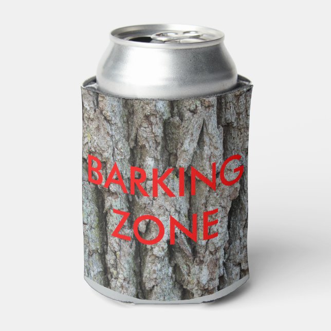 Custom Tree Bark Can Cooler - Very Cool (Can Front)