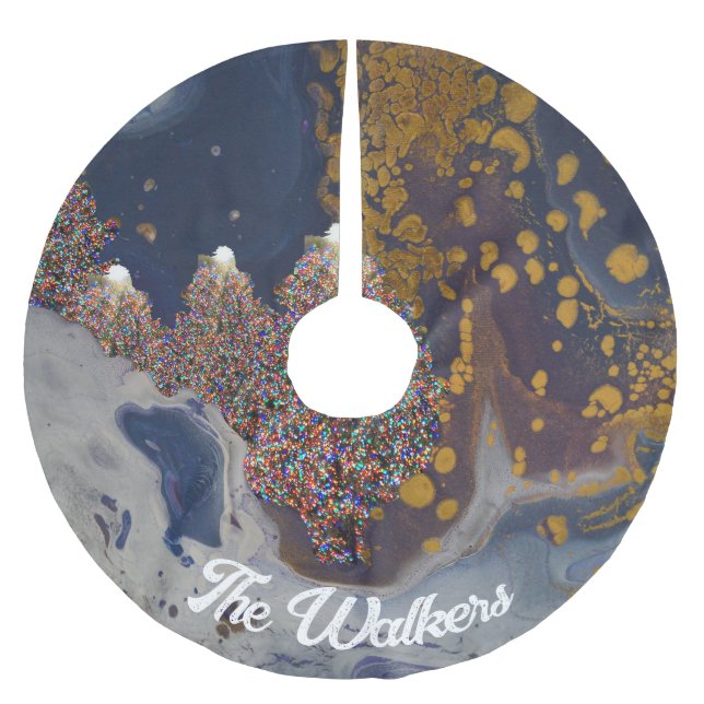 Custom Tree Skirt, Brushed Polyester Skirt (Front)