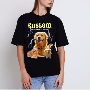 Custom Trendy Bootleg Personalized Dog Photo 90s Sweatshirt