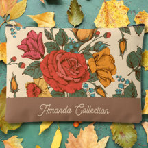 Custom trendy classic botanical pattern Brown