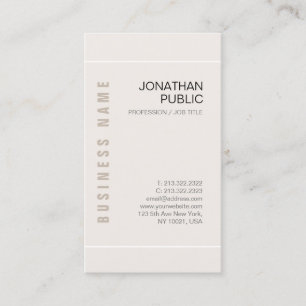 Custom Trendy Elegant Modern Design Template Business Card