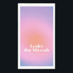 Custom Trendy Gradient Lavender Purple Bat Mitzvah Napkin<br><div class="desc">Custom Trendy Modern Gradient Lavender Purple Bat Mitzvah Paper Guest Towels</div>