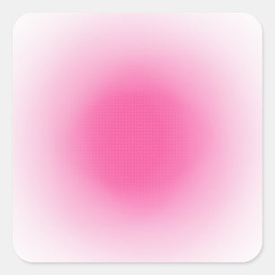 Custom Trendy Pink And White Blank Template Square Sticker