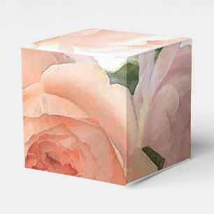 Custom Trendy Roses Modern Elegant Template Favor Box