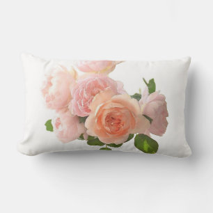Custom Trendy Roses Modern Elegant Template Lumbar Pillow
