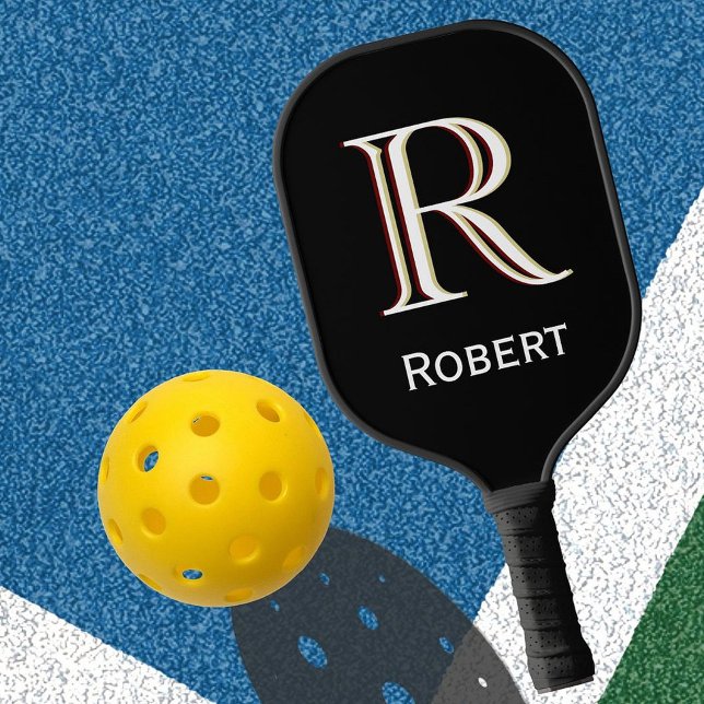 Custom Tri-Colour Monogram Name Pickleball Paddle (Creator Uploaded)