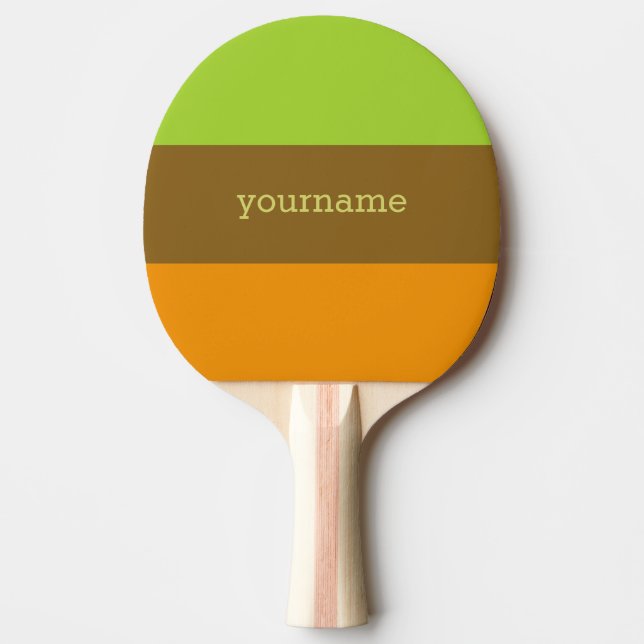 Custom Tri-Colour ping pong paddle (Front)