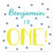 Custom Triangle Confetti 1st Birthday Stickers