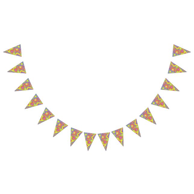 Custom Triangle Party Bunting Banner "Happy" (All)